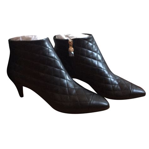 chanel black western ankle boot|chanel ankle boots for women.